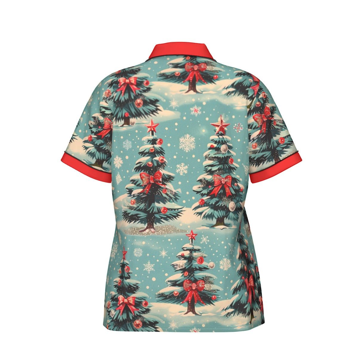 Vintage Trees Women's Imitation Silk Short Sleeve Pajama Set Wrong Lever Clothing
