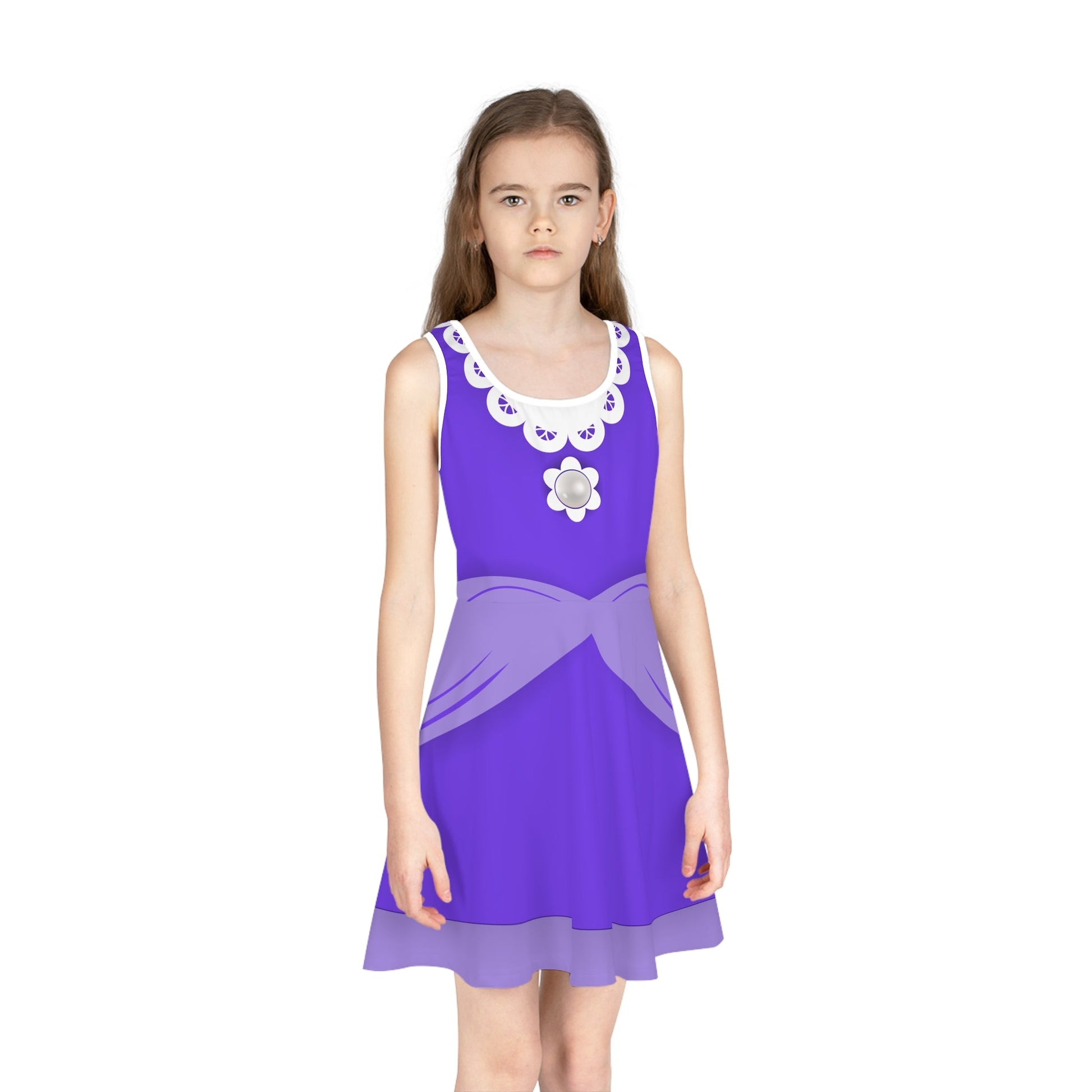 Wa - Villain Girls' Sleeveless Sundress cosplay dressKidsAll Over PrintsWrong Lever Clothing