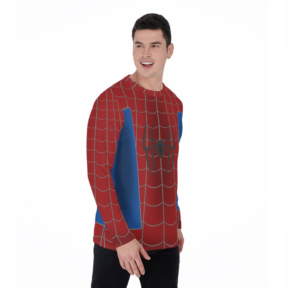 Web Slinger Inspired Red & Blue Long Sleeve Top a new daycosplayWrong Lever Clothing