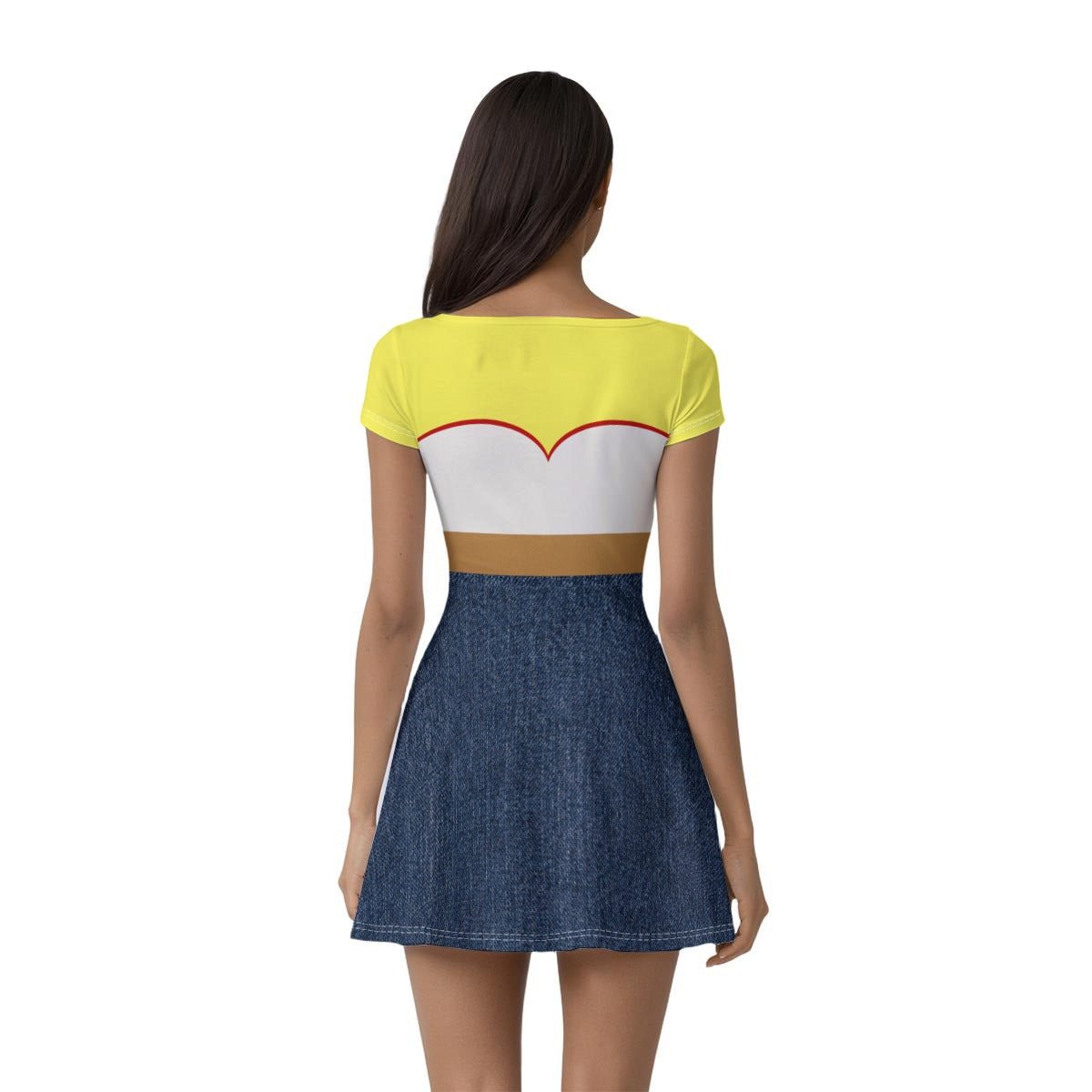 Western Cowgirl Inspired Adult Dress with Built - In Shorts | Playful Rodeo Style Outfit | Theme Park 90s disneyadult disneyWrong Lever Clothing