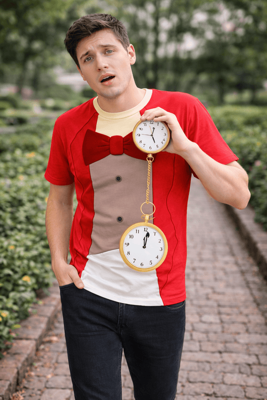 White Rabbit Unisex Cut & Sew Tee alice in wonderlandAll Over PrintAdult T-ShirtWrong Lever Clothing