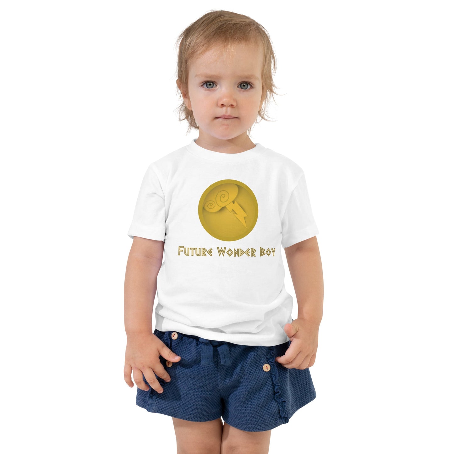 Wonder Boy Toddler Short Sleeve Tee 90s herculesbaby shower giftWrong Lever Clothing