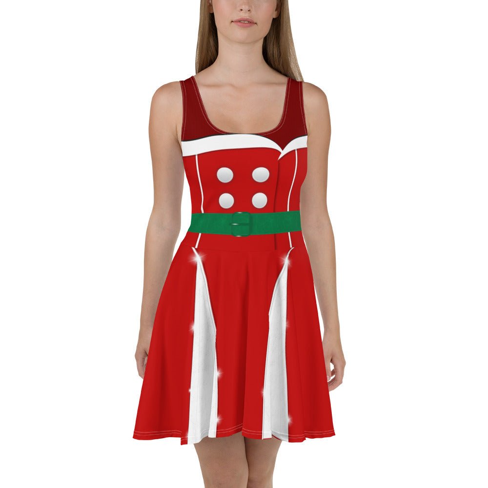white christmas dresses 2023 Christmas Mouse Skater Dress 2XL