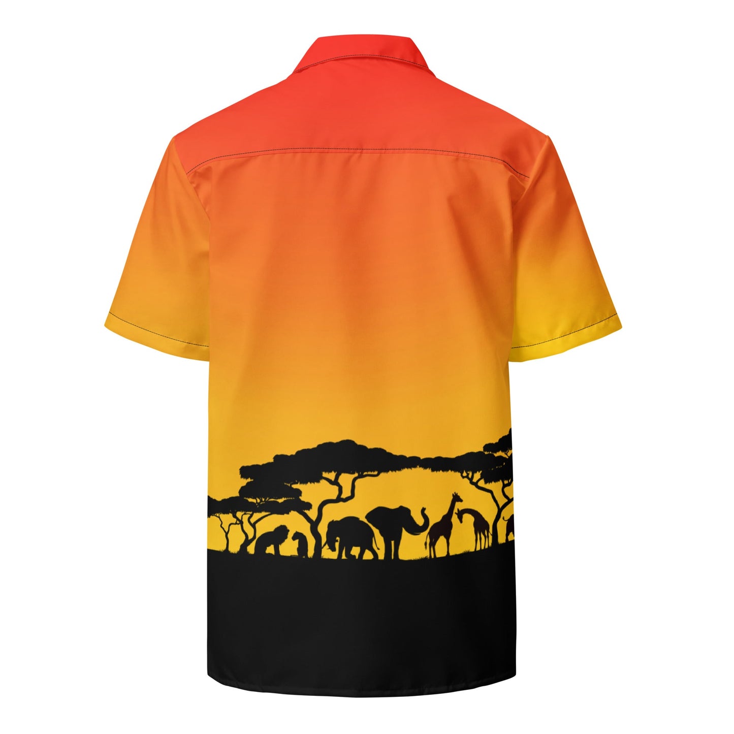 African Safari Unisex button shirt african safari topanimal kingdom topAdult T-ShirtWrong Lever Clothing