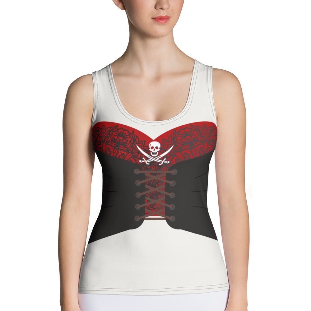 Ahoy Matey Pirate Tank Top- Pirate Night, Running Costume, Cosplay boo to youcostumecruise clothing#tag4##tag5##tag6#