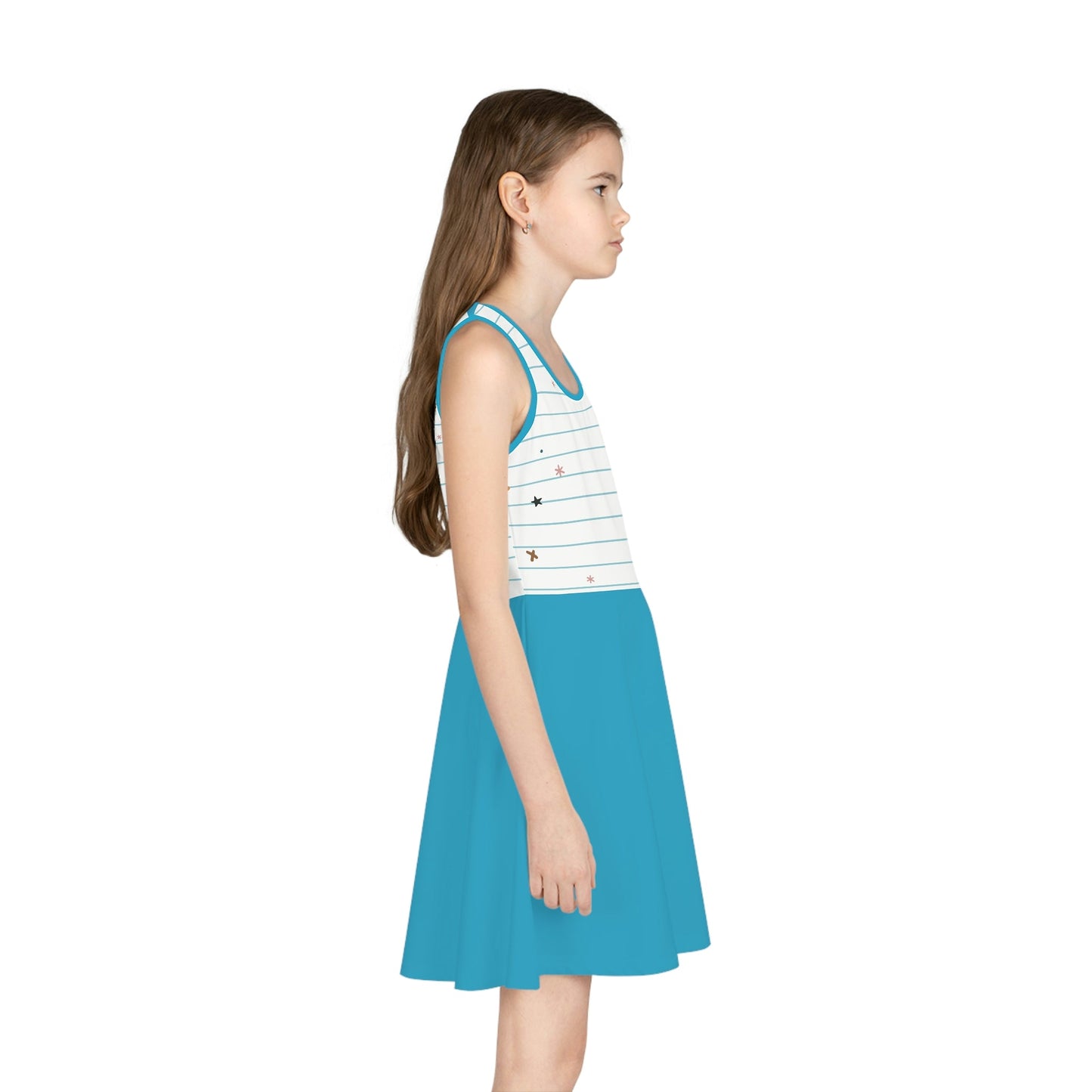 Back to School Girls' Sleeveless Sundress All Over PrintAOPAOP Clothing#tag4##tag5##tag6#