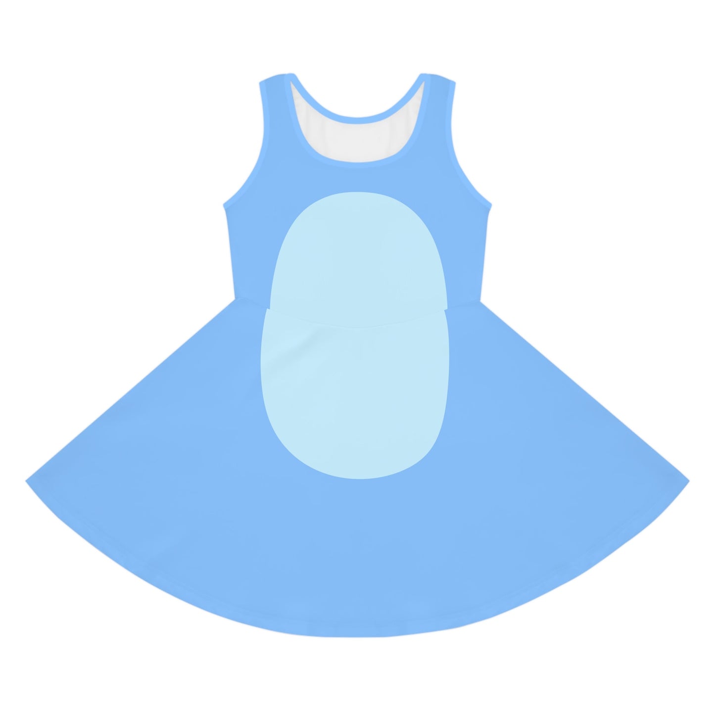 Blue Heeler Dog Girls' Sleeveless Sundress- Costume, Cosplay All Over PrintAOPAOP Clothing#tag4##tag5##tag6#