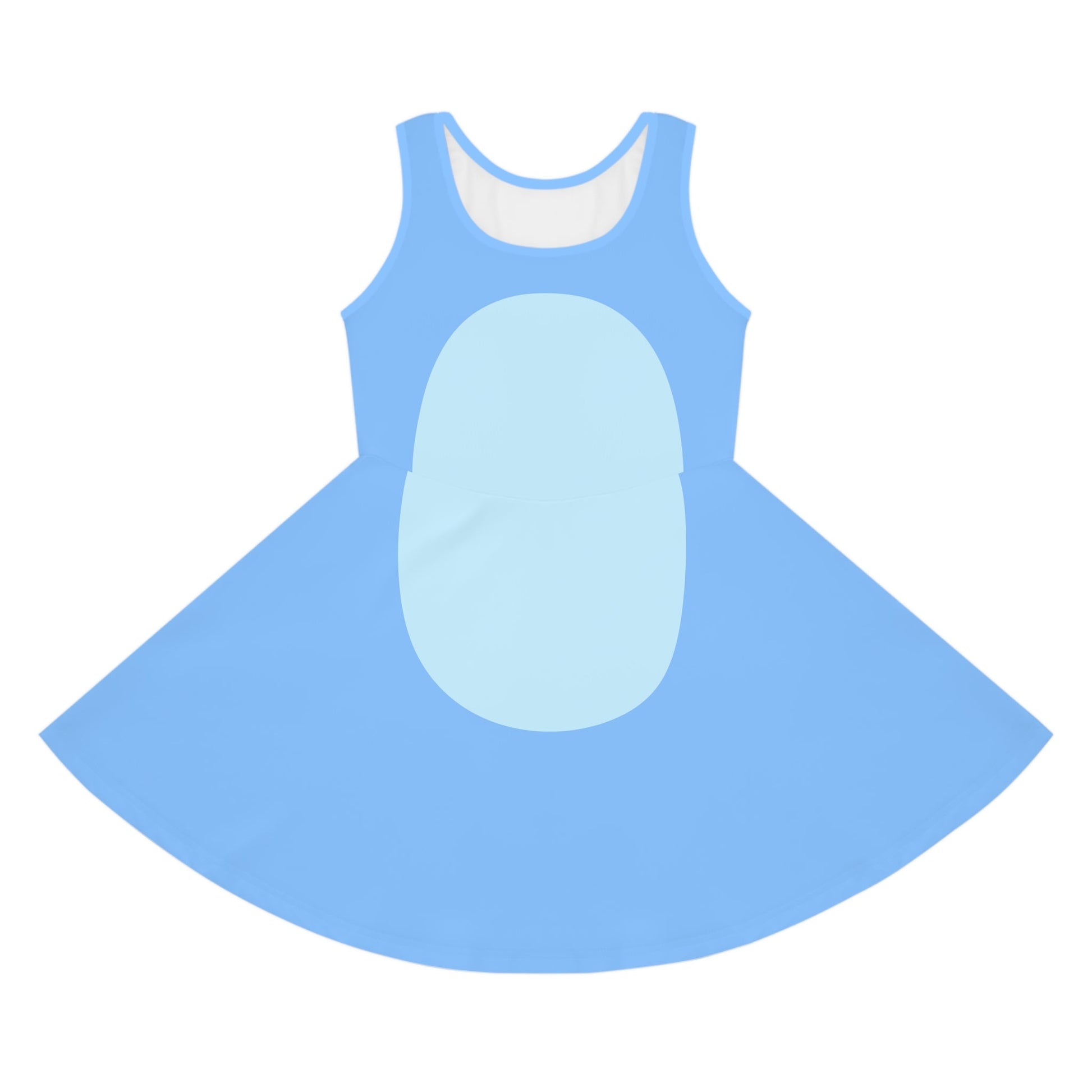 Blue Heeler Dog Girls' Sleeveless Sundress- Costume, Cosplay All Over PrintAOPAOP Clothing#tag4##tag5##tag6#