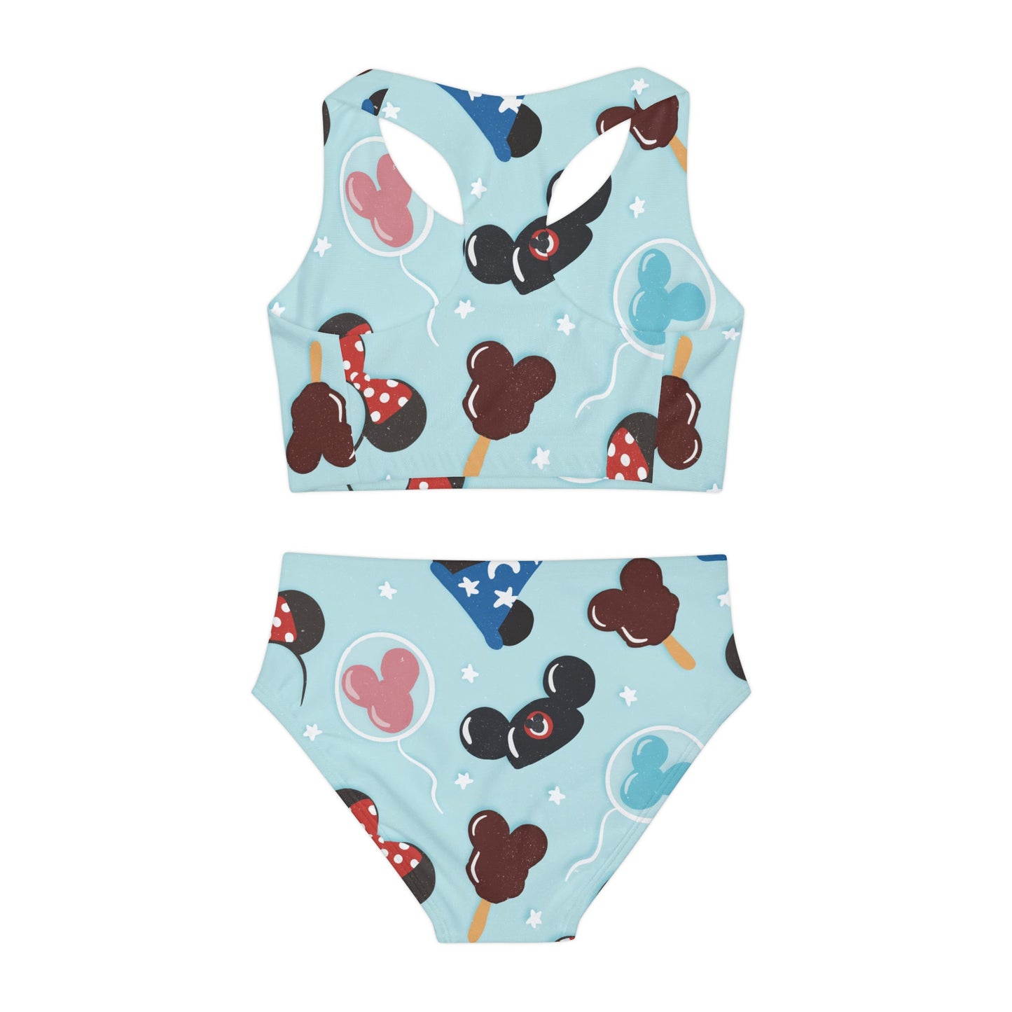 Blue Park Day Girls Two Piece Swimsuit All Over PrintAOPAll Over PrintsWrong Lever Clothing