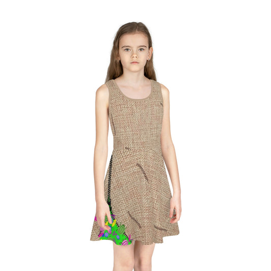 Boogie Man Girls' Sleeveless Sundress (AOP) All Over PrintAOPAOP Clothing#tag4##tag5##tag6#