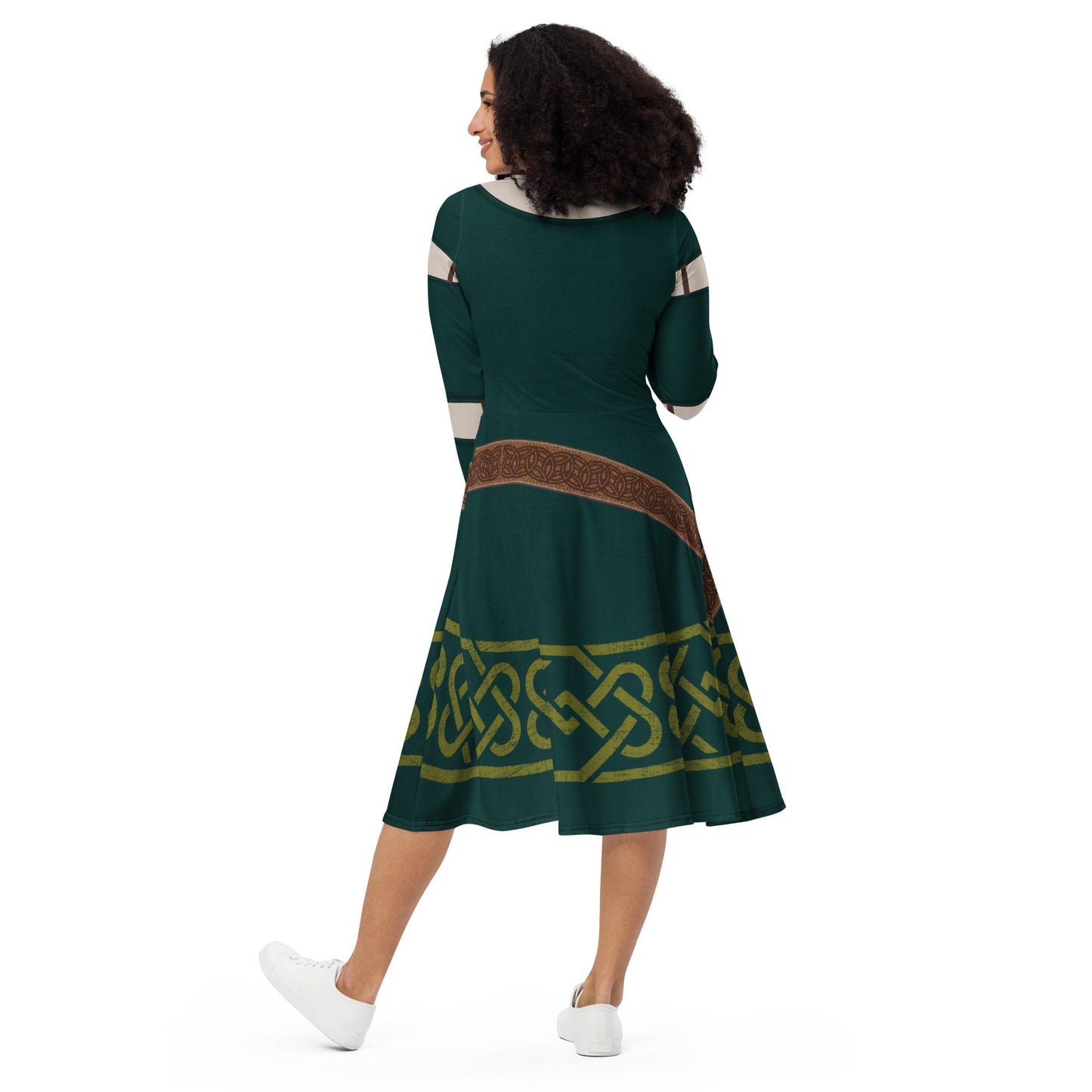 Brave Inspired Merida long sleeve midi dress- Princess Costume, Bounding, Cosplay bravedisney dressdisney halloween#tag4##tag5##tag6#