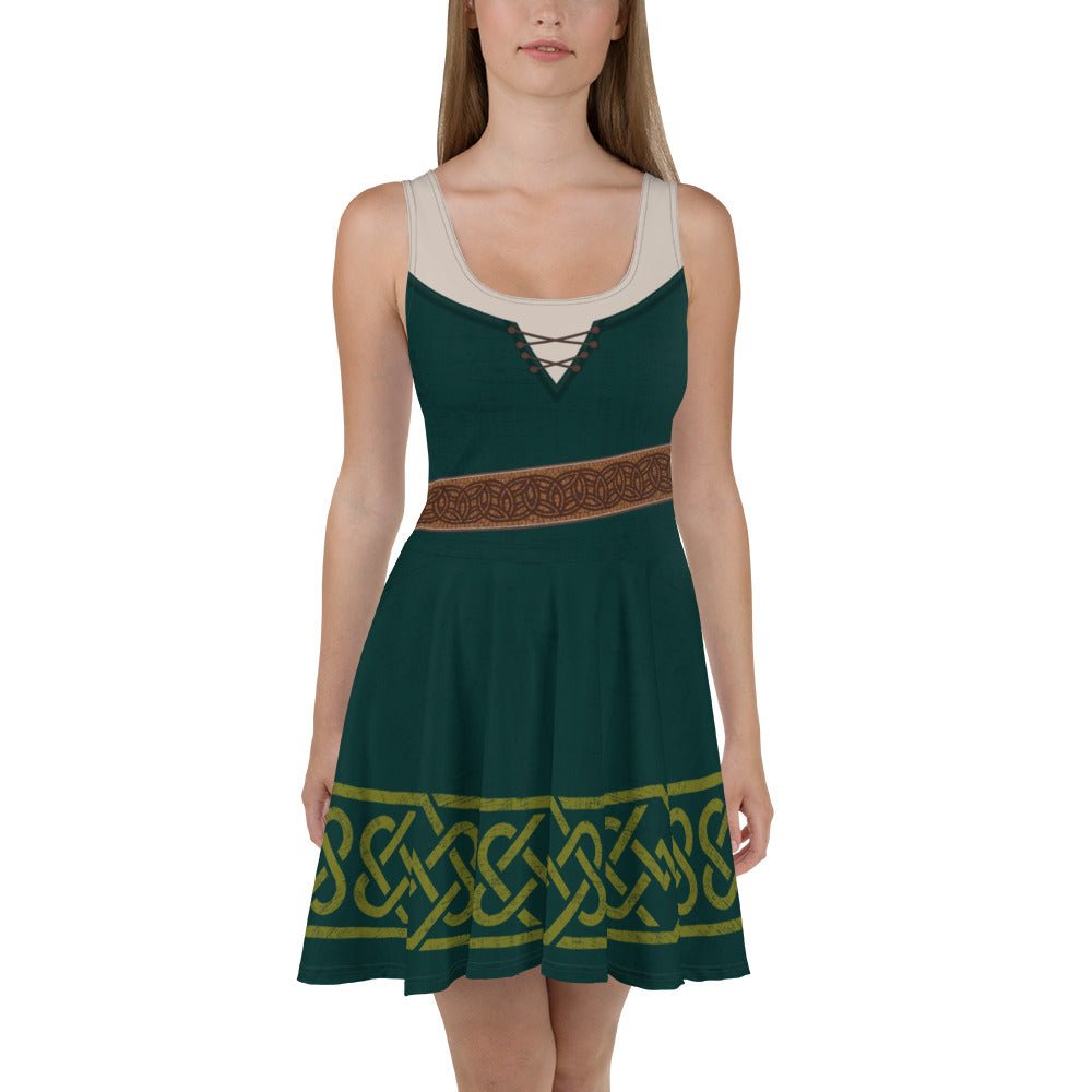 Brave Inspired Merida Skater Dress- Running Costume, Cosplay S