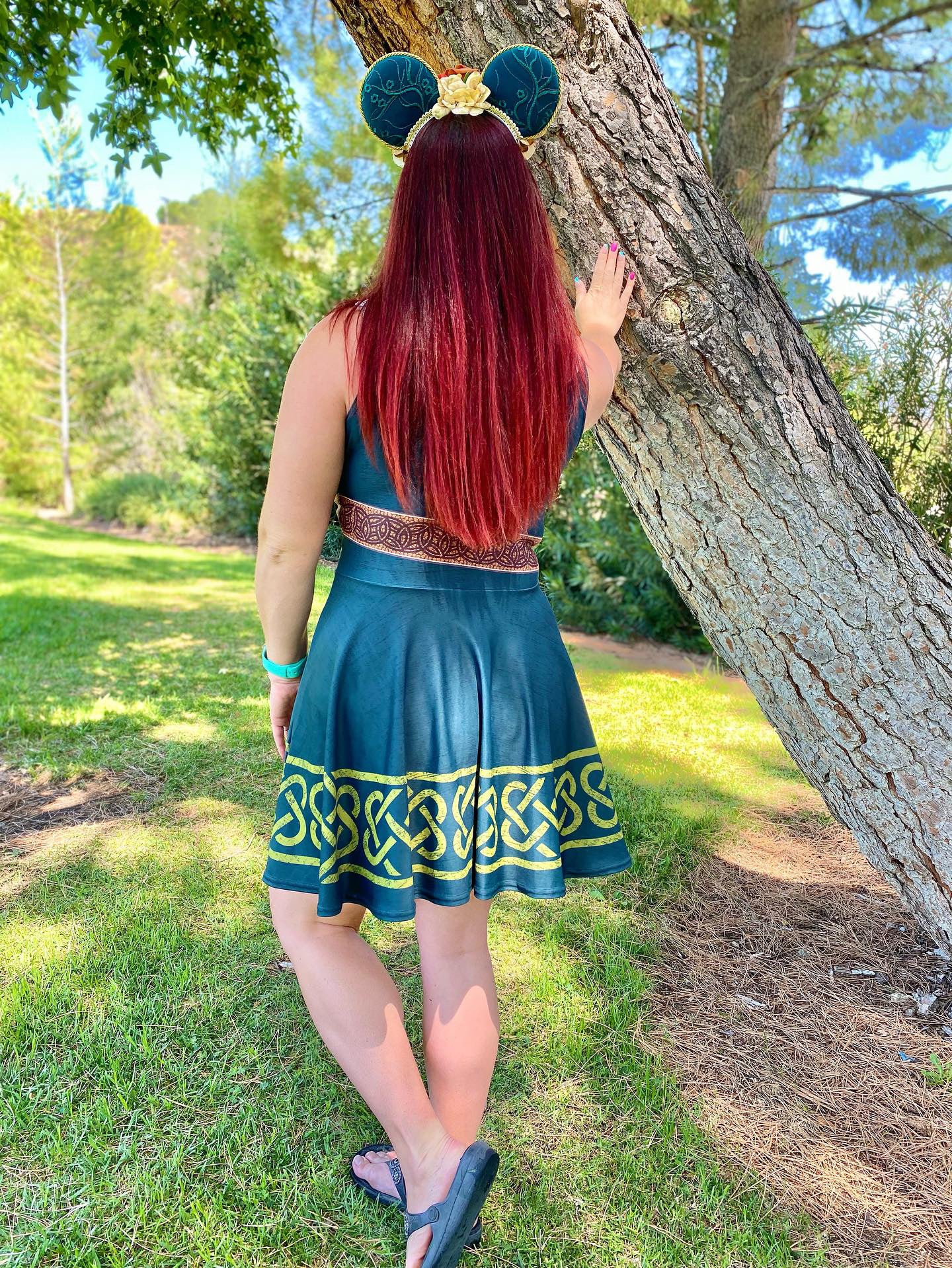 Brave Inspired Merida Skater Dress- Running Costume, Cosplay – Wrong ...