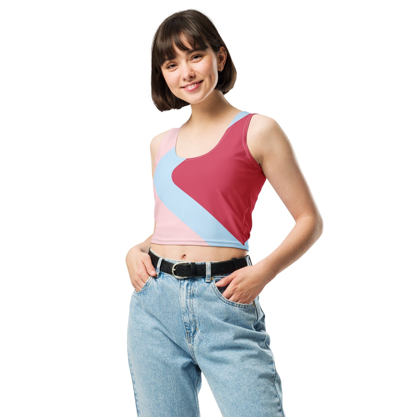 Bubblegum Wall Crop Top adult crop topbubblegum wallWrong Lever Clothing