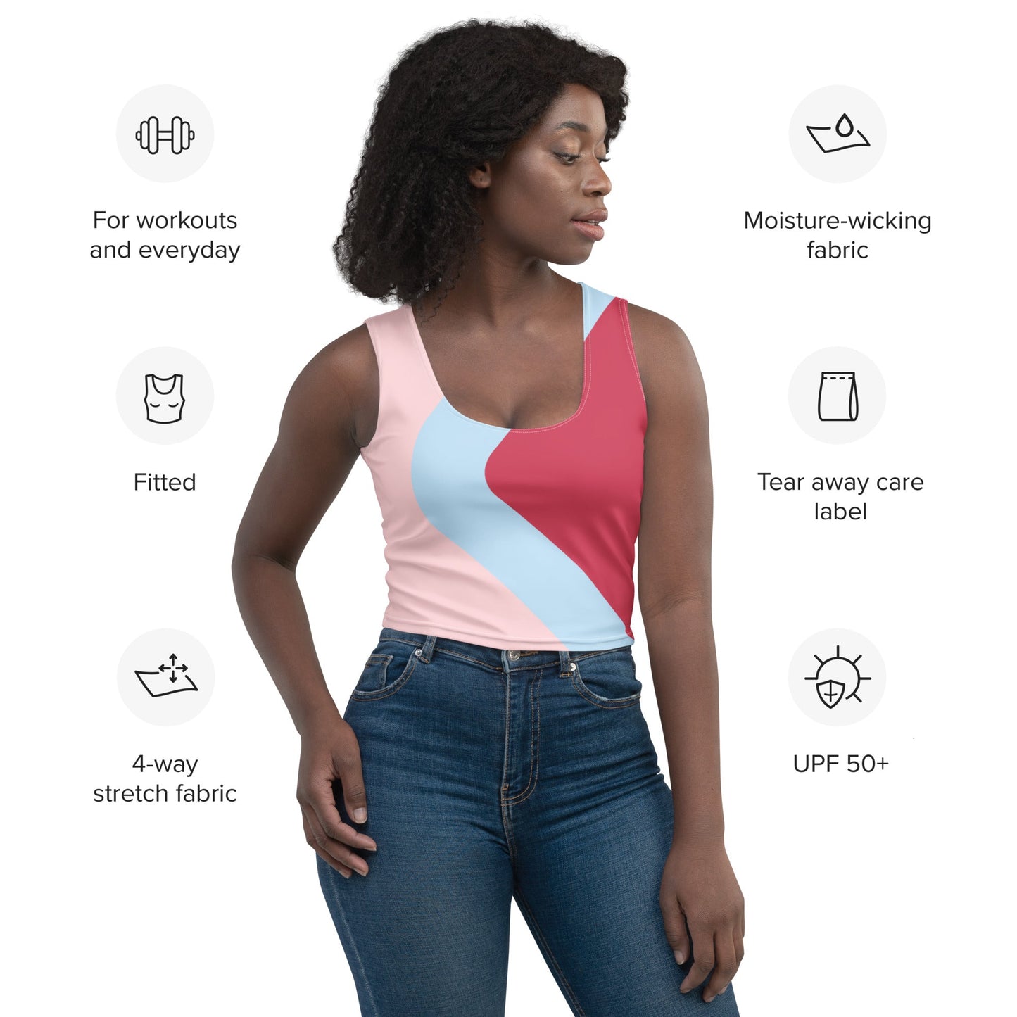 Bubblegum Wall Crop Top adult crop topbubblegum wallWrong Lever Clothing