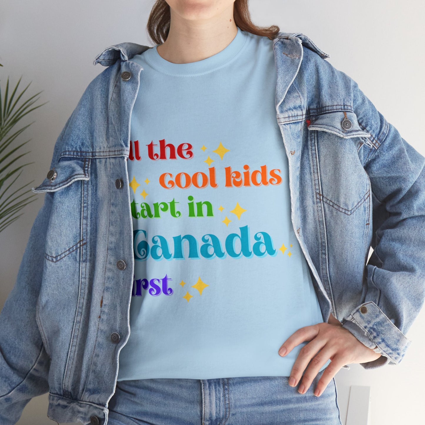 Canada First Unisex Heavy Cotton Tee adult epcot topCrew neckAdult T-ShirtWrong Lever Clothing
