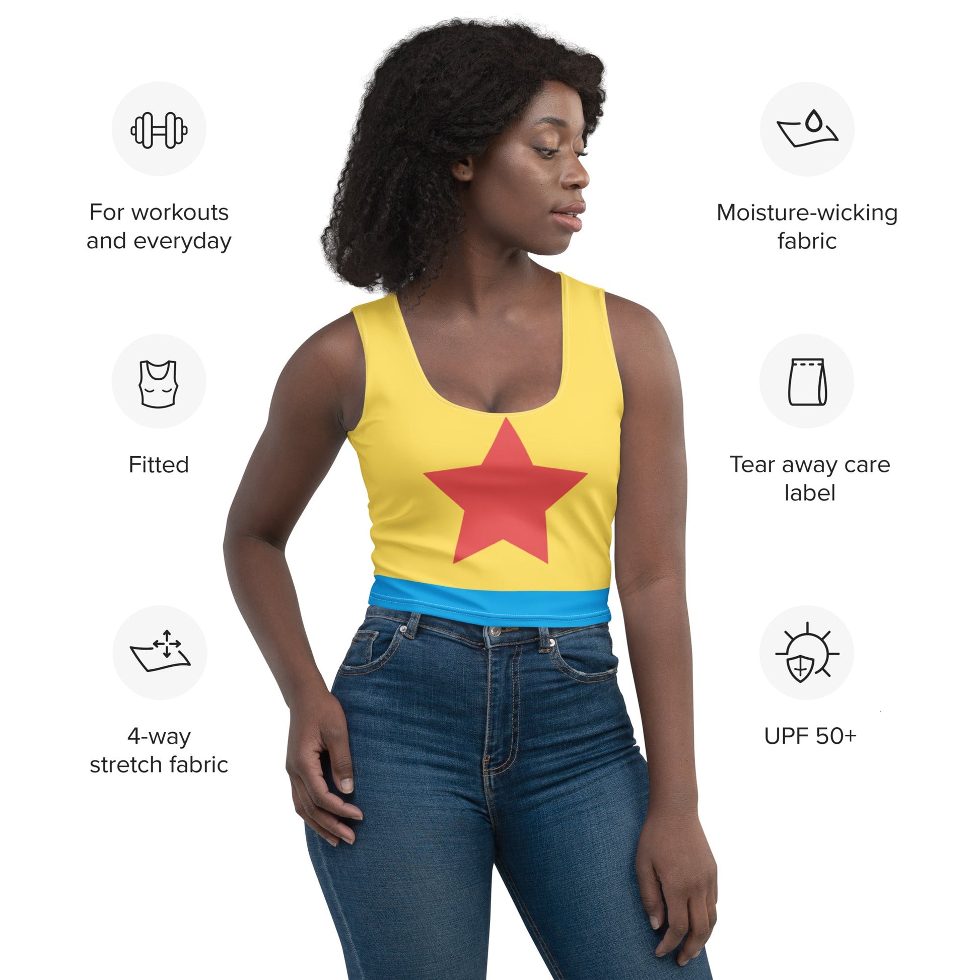 Cartoon Ball Crop Top active wearboo to youcartoon style#tag4##tag5##tag6#