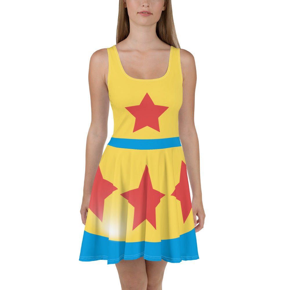 Cartoon Ball Skater Dress active wearboo to youcartoon style#tag4##tag5##tag6#