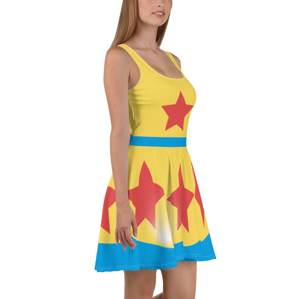 Cartoon Ball Skater Dress active wearboo to youcartoon style#tag4##tag5##tag6#