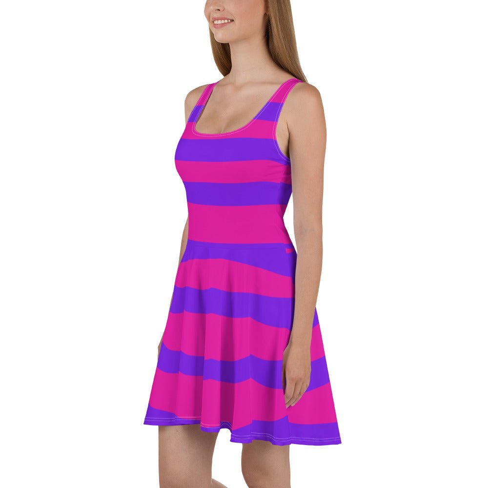 Cheshire Cat Skater Dress alice costumeCheshire catcosplay#tag4##tag5##tag6#