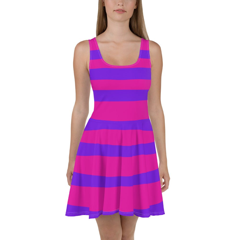 Cheshire Cat Skater Dress alice costumeCheshire catcosplay#tag4##tag5##tag6#