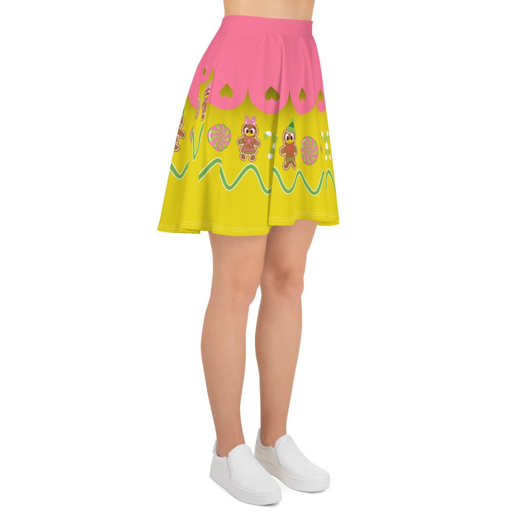 Christmas Duck Skater Skirt adult disneyadult disney dressadult disney skirt#tag4##tag5##tag6#