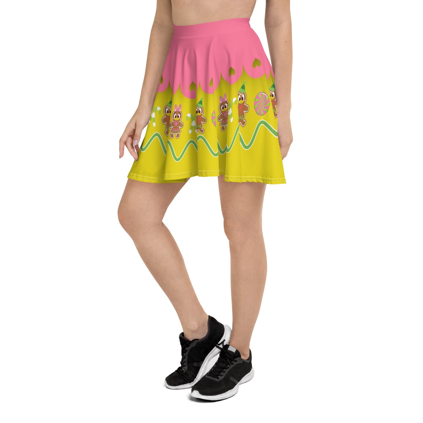 Christmas Duck Skater Skirt adult disneyadult disney dressadult disney skirt#tag4##tag5##tag6#