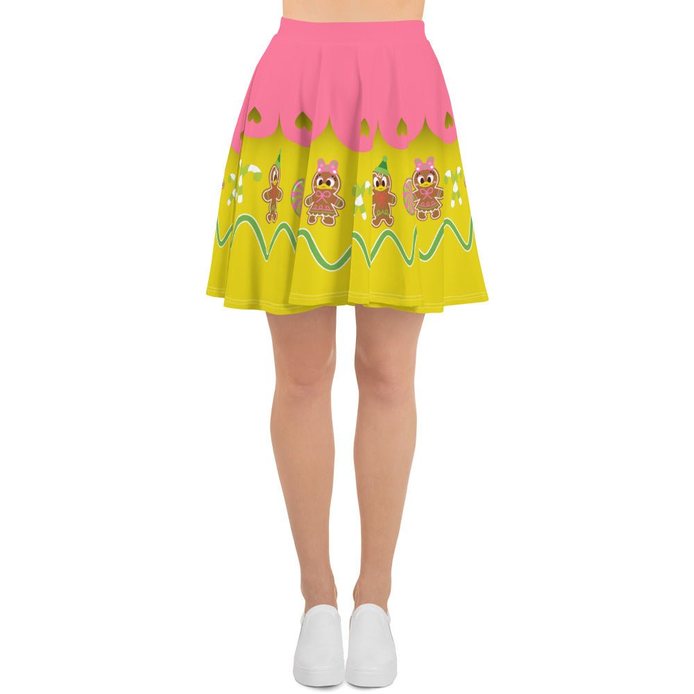 Christmas Duck Skater Skirt adult disneyadult disney dressadult disney skirt#tag4##tag5##tag6#