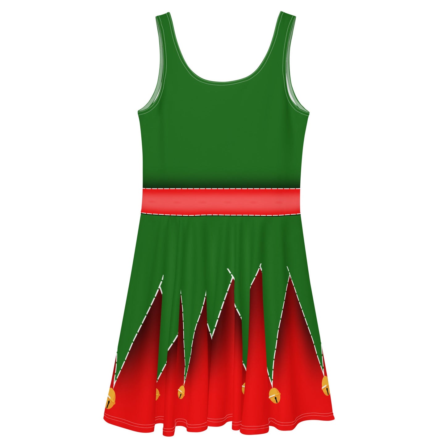 Christmas Elf Skater Dress adult christmasadult elf dressadult holiday style#tag4##tag5##tag6#