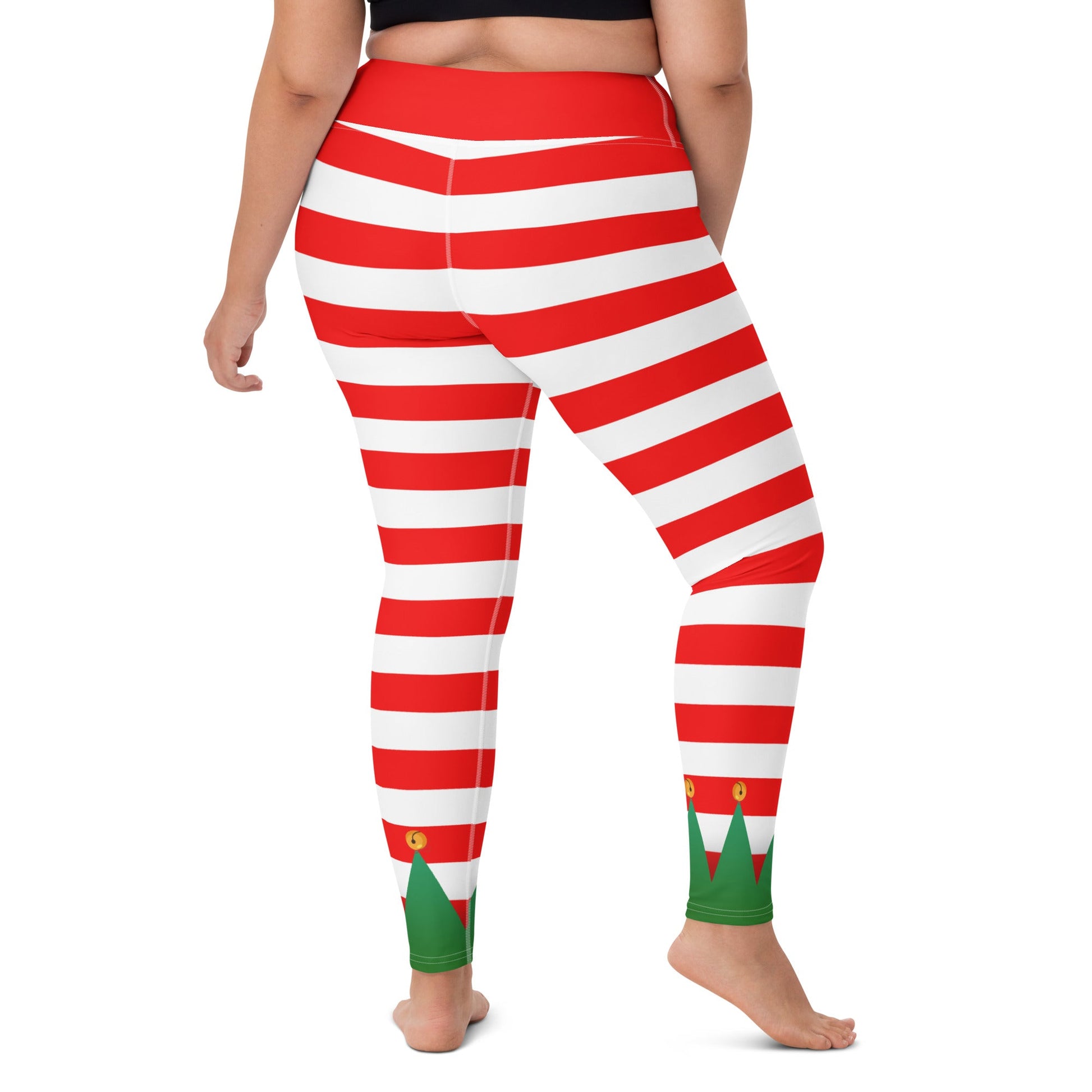 Christmas Elf Yoga Leggings adult christmasadult elfadult elf leggings#tag4##tag5##tag6#