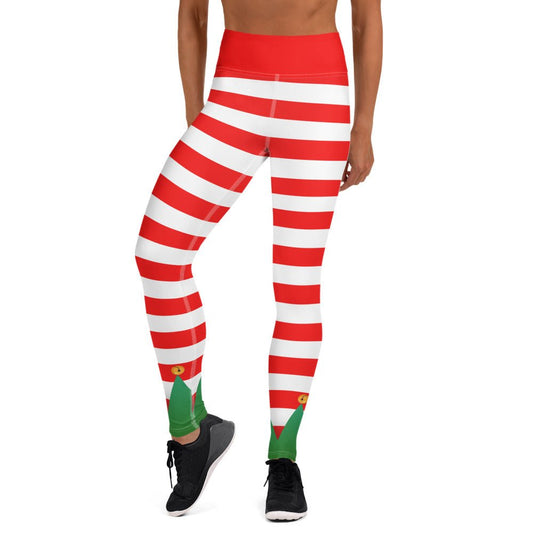 Christmas Elf Yoga Leggings adult christmasadult elfadult elf leggings#tag4##tag5##tag6#