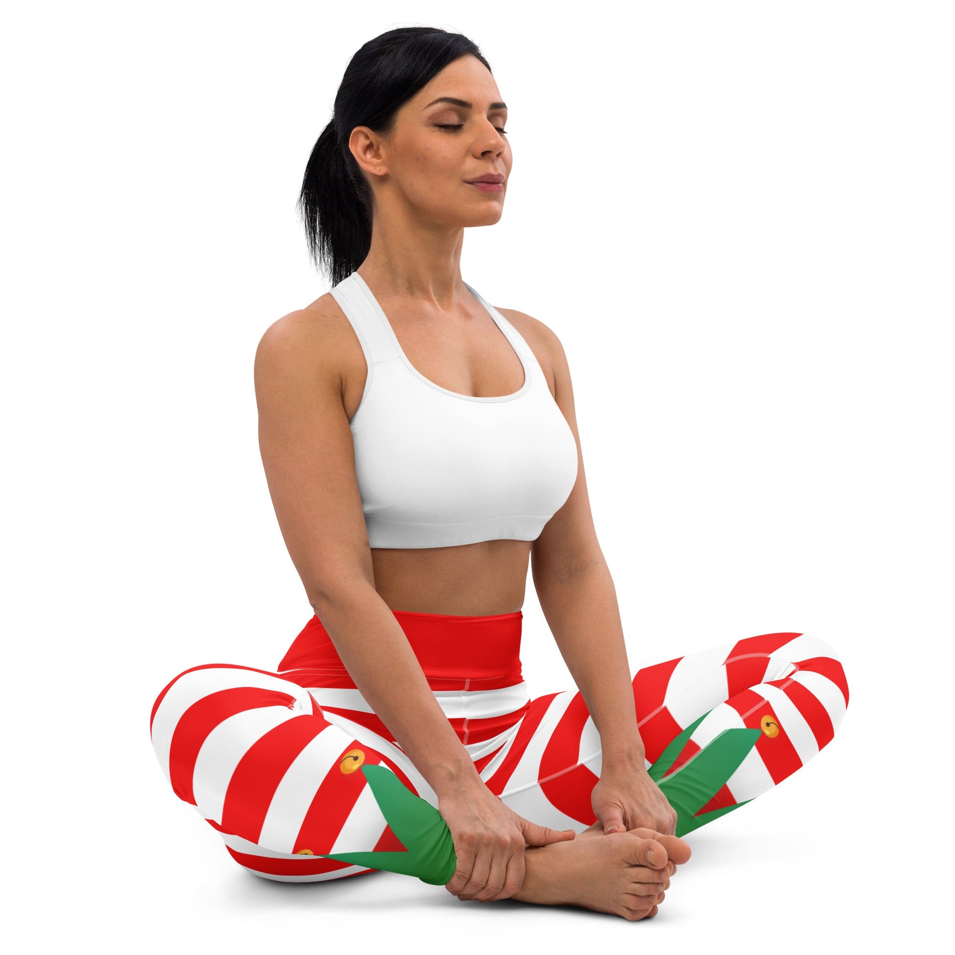 Christmas Elf Yoga Leggings adult christmasadult elfadult elf leggings#tag4##tag5##tag6#