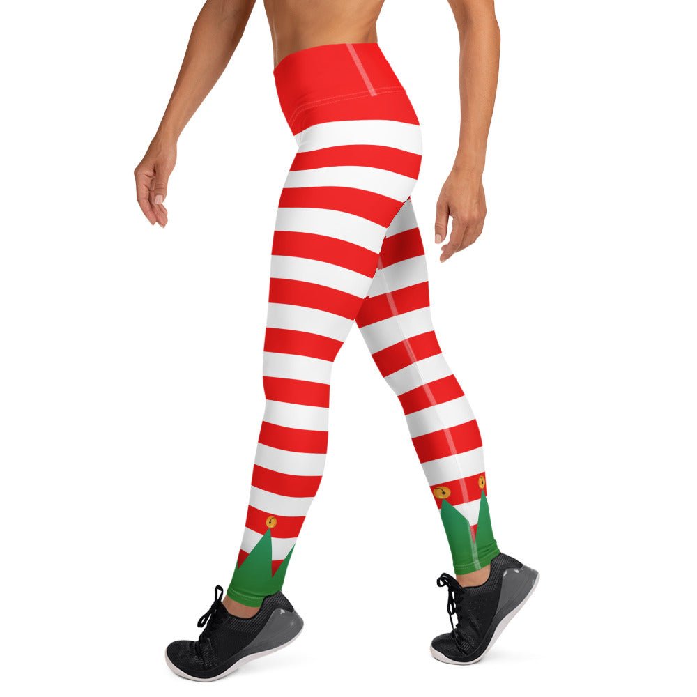 Christmas Elf Yoga Leggings adult christmasadult elfadult elf leggings#tag4##tag5##tag6#