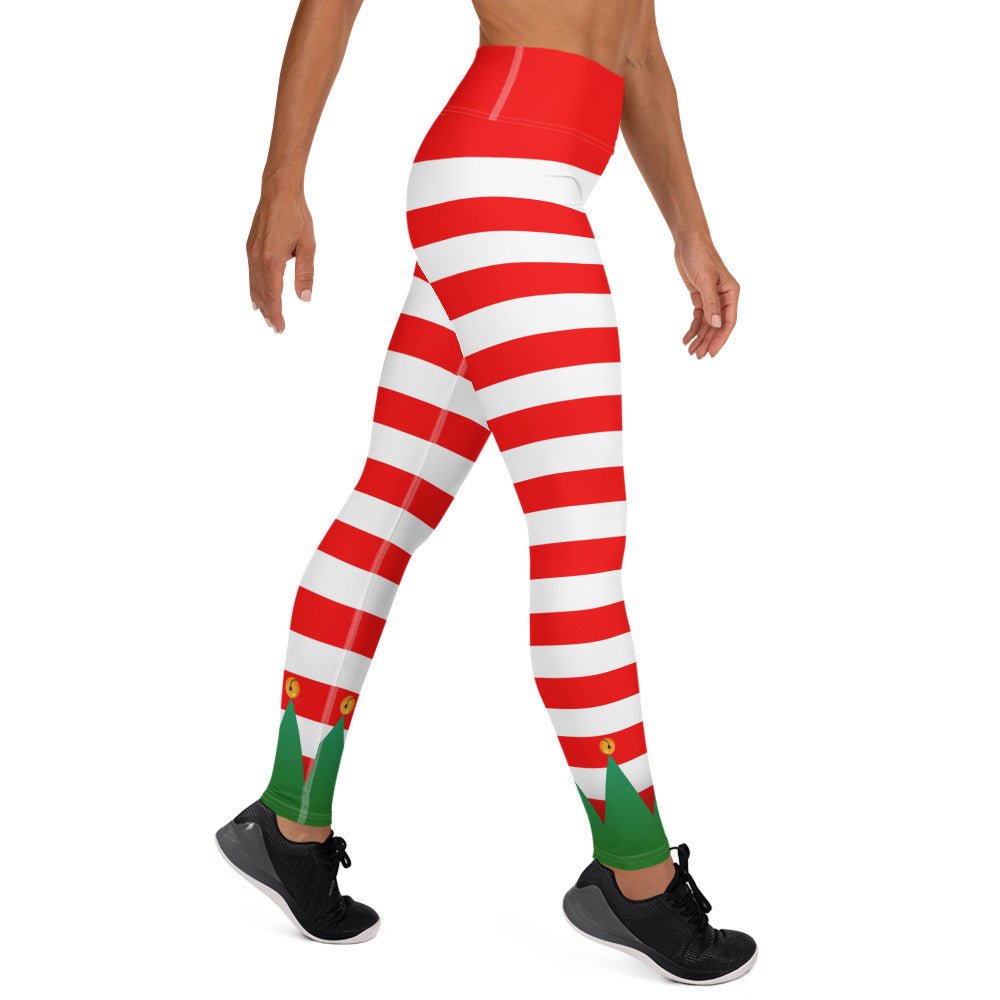 Christmas Elf Yoga Leggings adult christmasadult elfadult elf leggings#tag4##tag5##tag6#