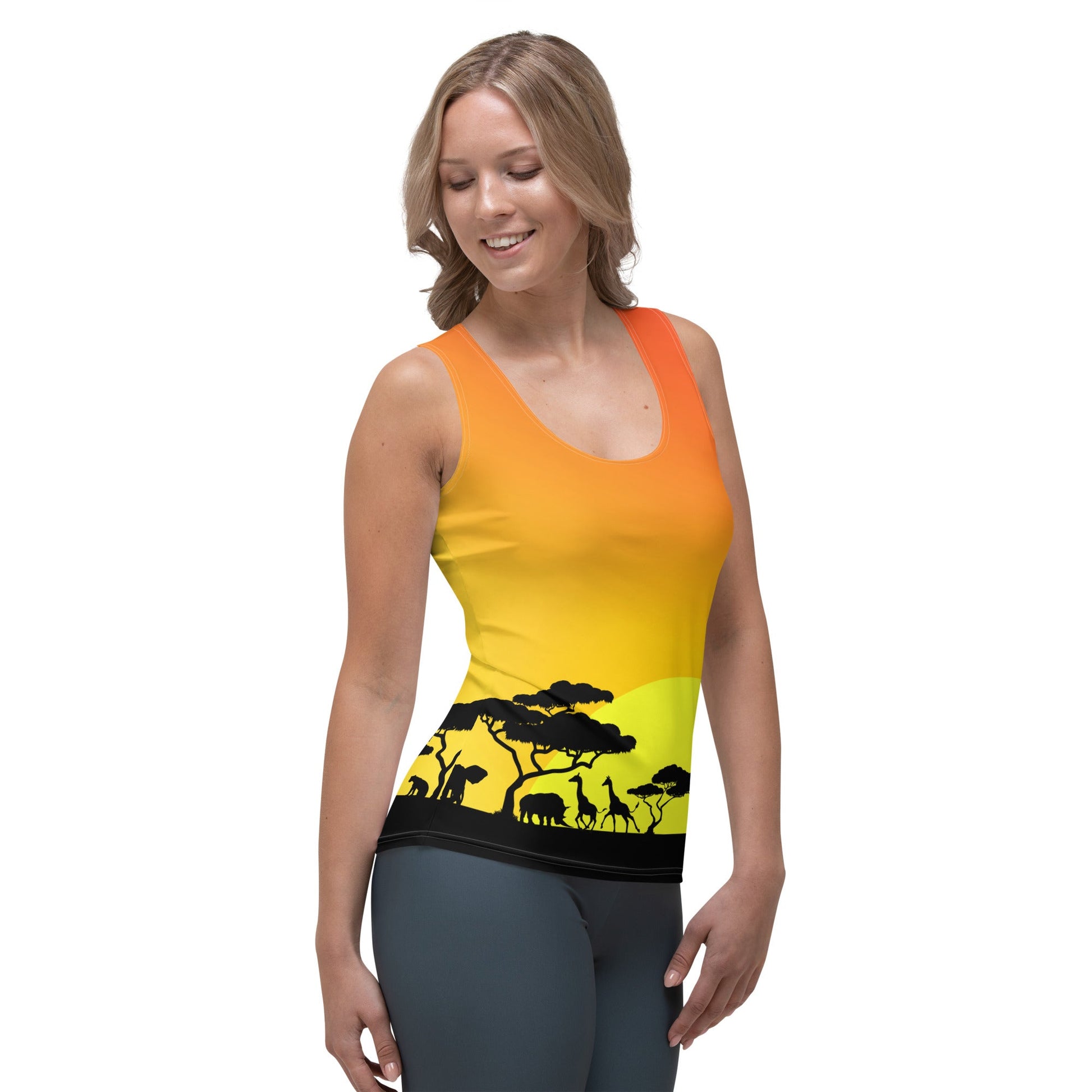 Circle of Life Tank Top african clothingafrican safariAdult T-ShirtLittle Lady Shay Boutique