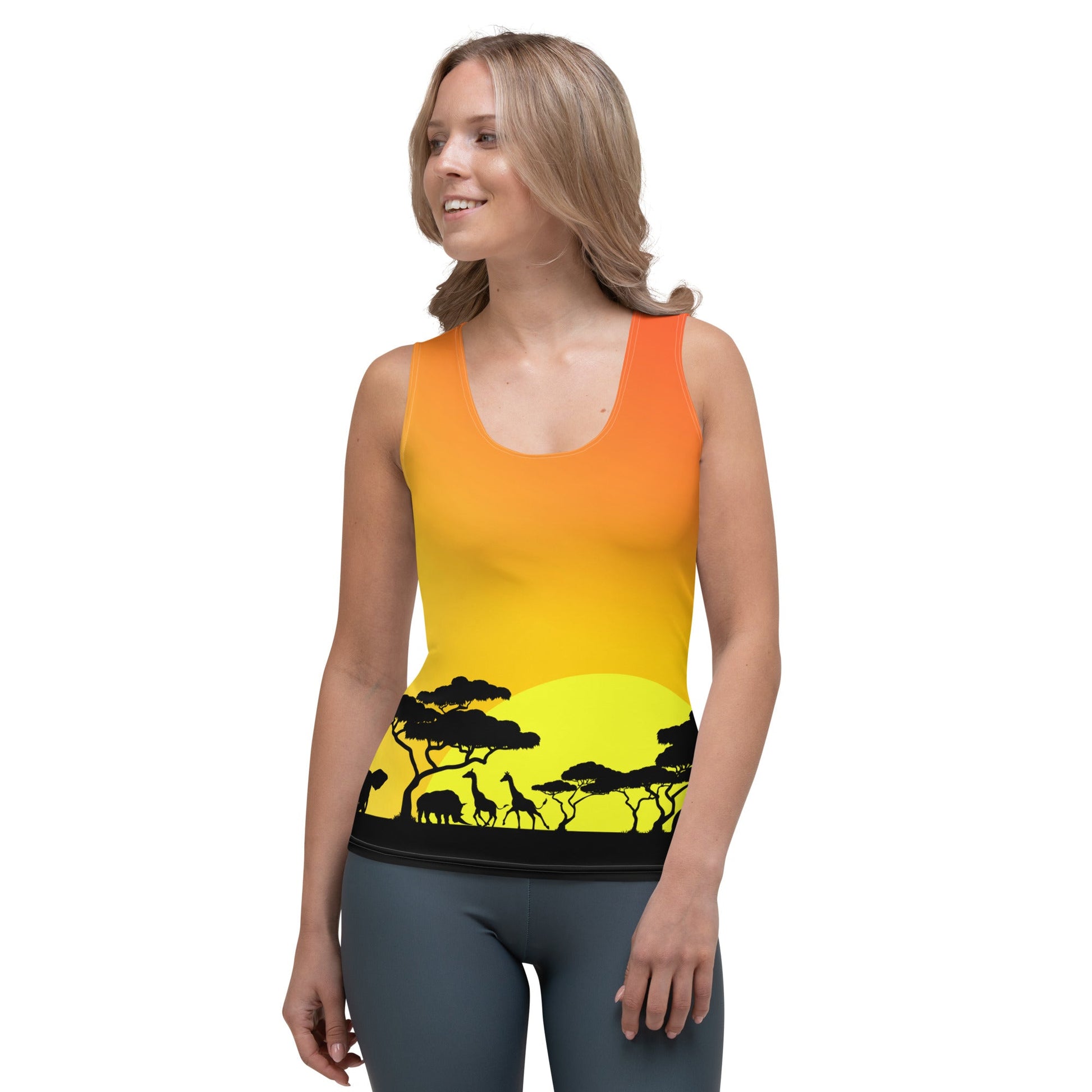 Circle of Life Tank Top african clothingafrican safariAdult T-ShirtLittle Lady Shay Boutique