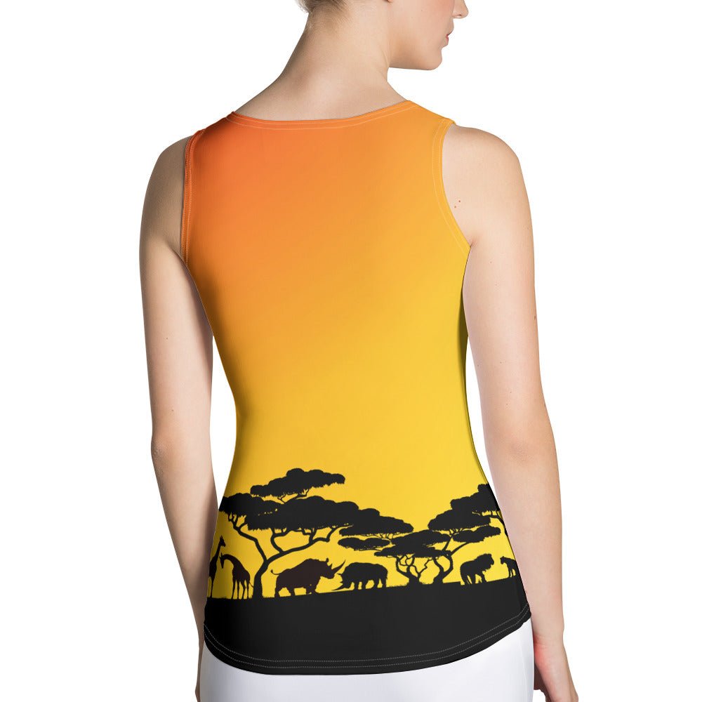 Circle of Life Tank Top african clothingafrican safariAdult T-ShirtLittle Lady Shay Boutique