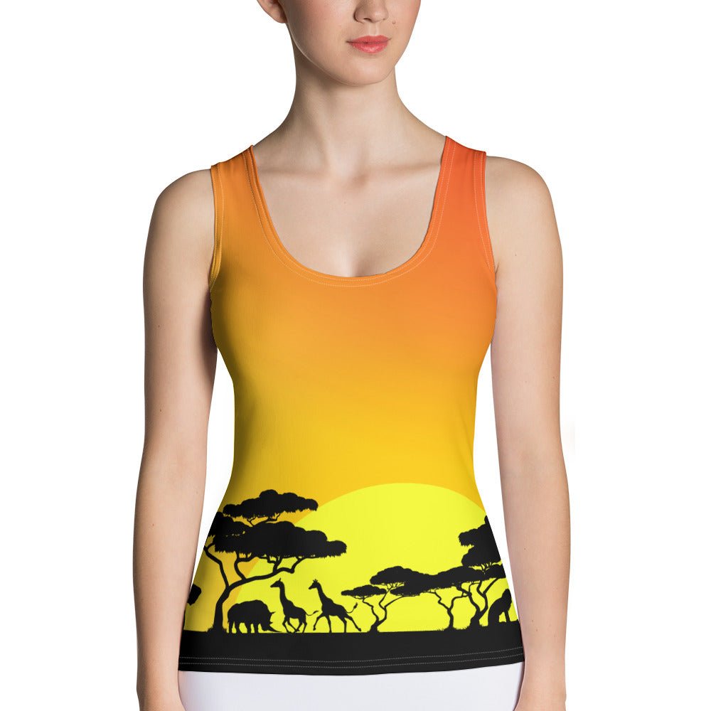 Circle of Life Tank Top african clothingafrican safariAdult T-ShirtLittle Lady Shay Boutique