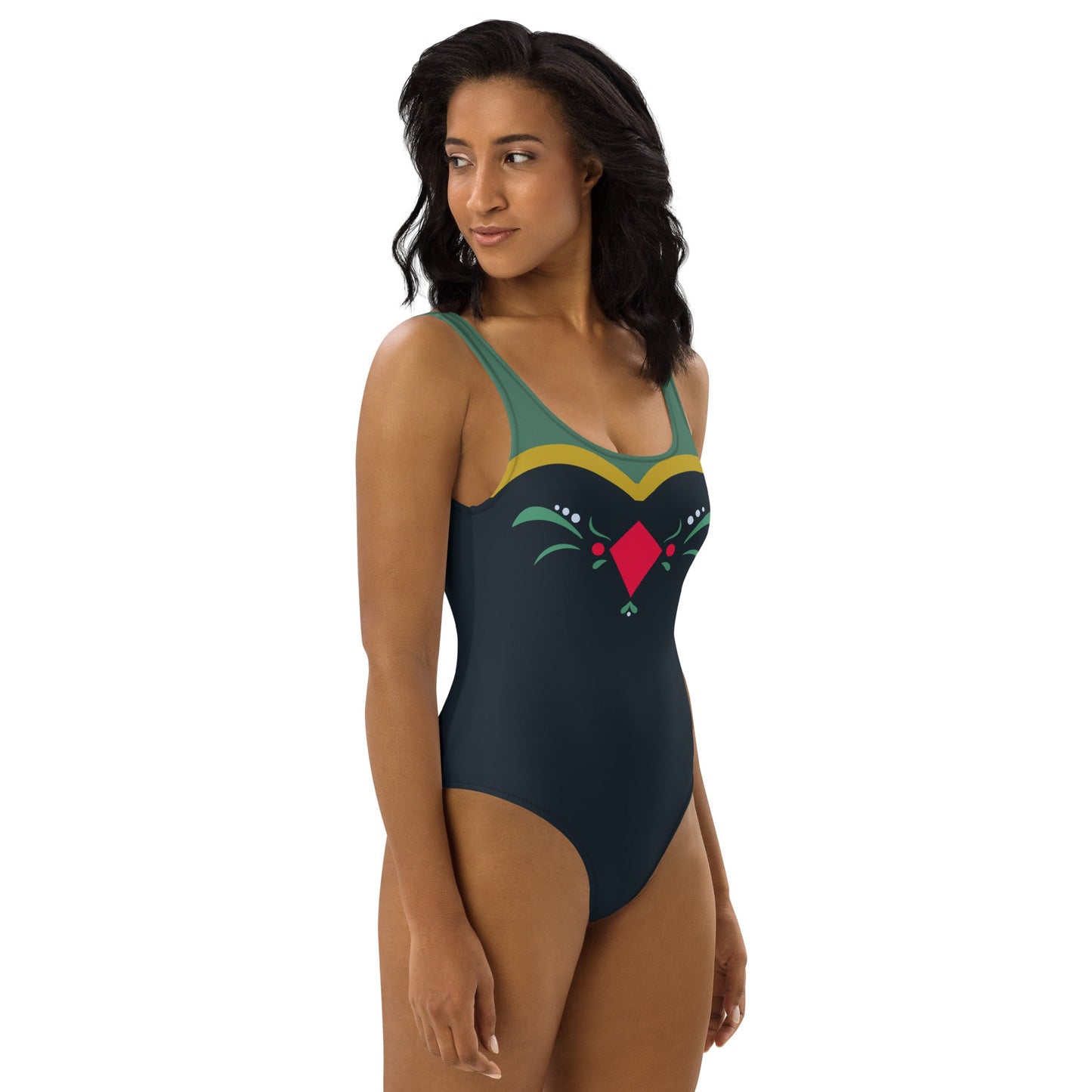 Coronation Day One-Piece Swimsuit adult Anna styleadult frozenSwim SuitWrong Lever Clothing