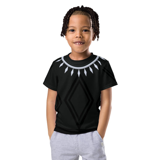 Dark Panther Kids crew neck t-shirt happiness is addictive#tag4##tag5##tag6#