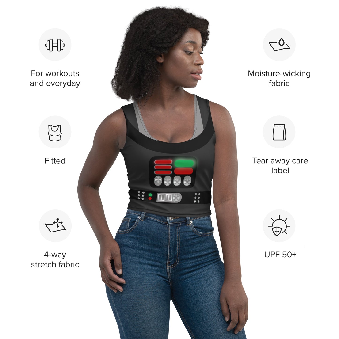 Dark Side Crop Top adult disneydark sideWrong Lever Clothing