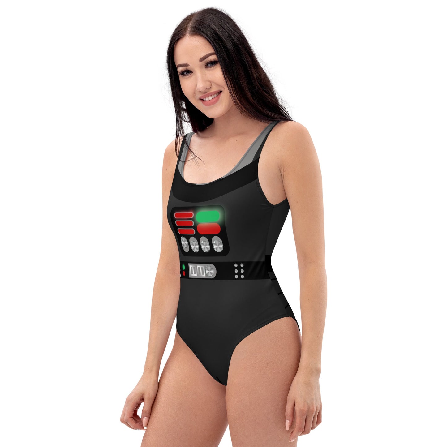 Dark side One-Piece Swimsuit Darth vaderdisney cruiseWrong Lever Clothing