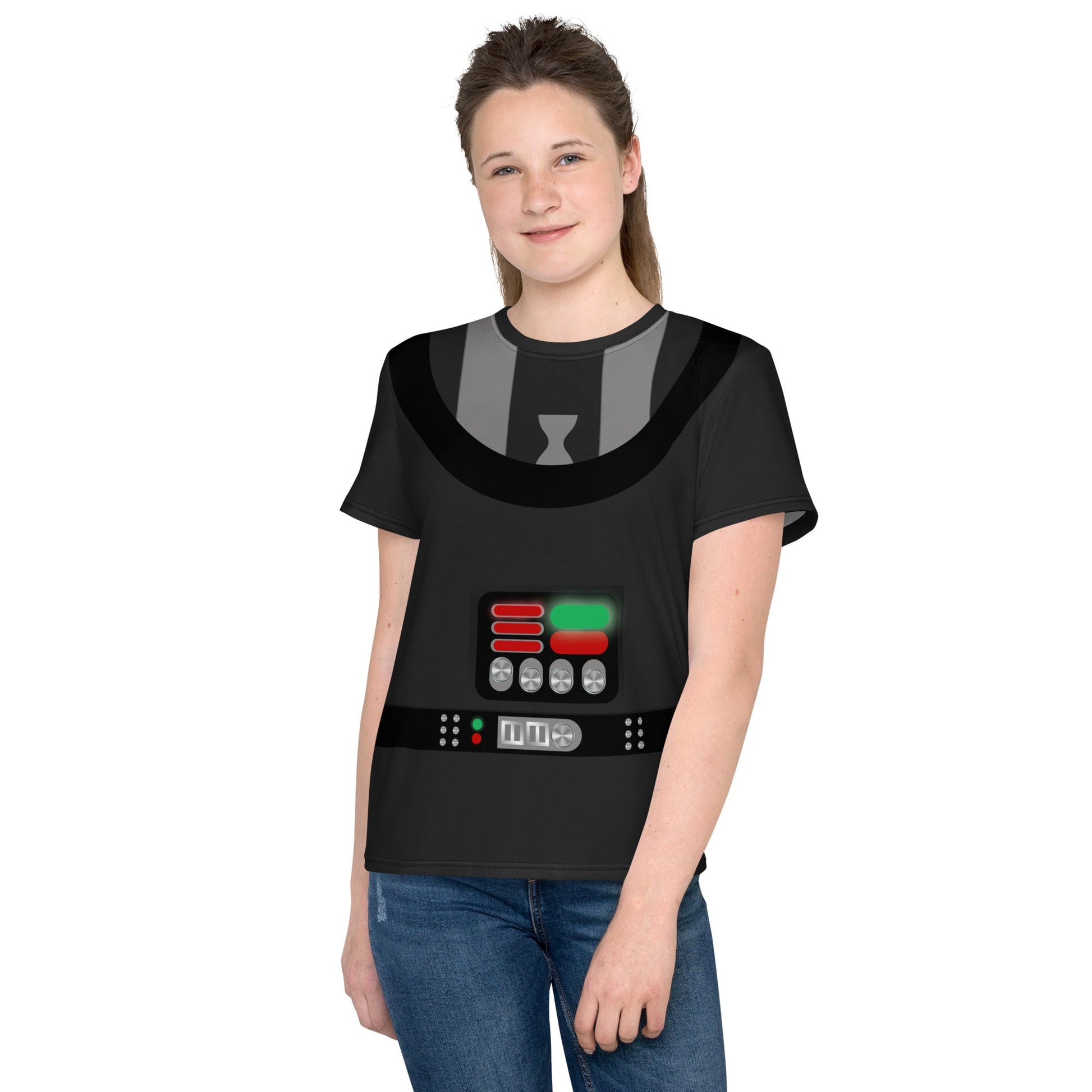 Dark Side Youth crew neck t-shirt active wearcostumedarth vader#tag4##tag5##tag6#