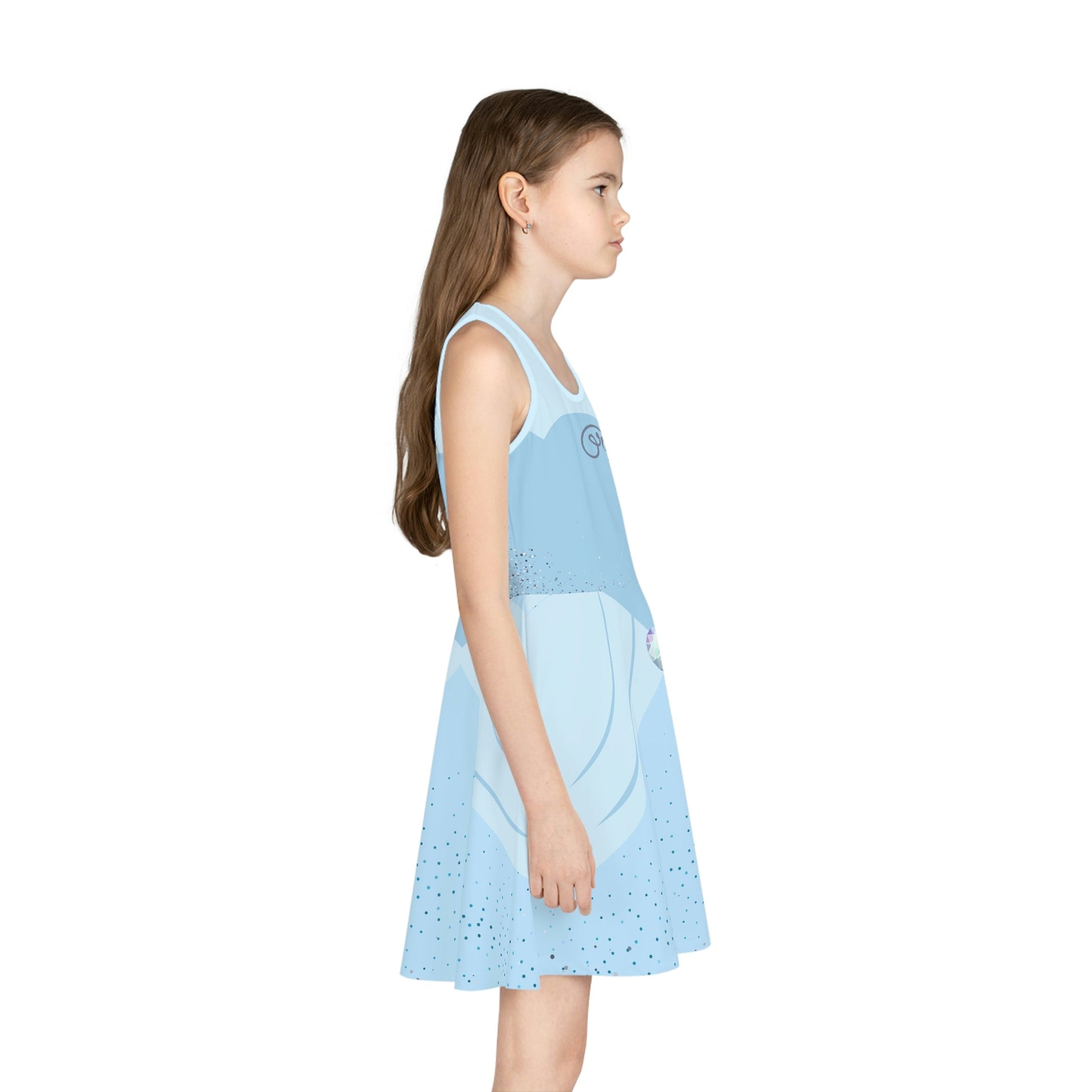Does the Shoe Fit? Girls' Sleeveless Sundress All Over PrintAOPAOP Clothing#tag4##tag5##tag6#