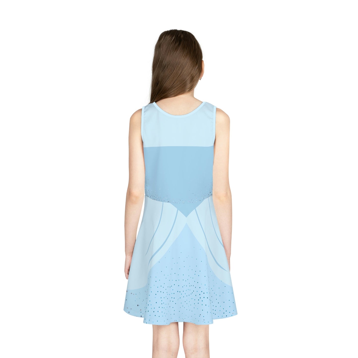 Does the Shoe Fit? Girls' Sleeveless Sundress All Over PrintAOPAOP Clothing#tag4##tag5##tag6#