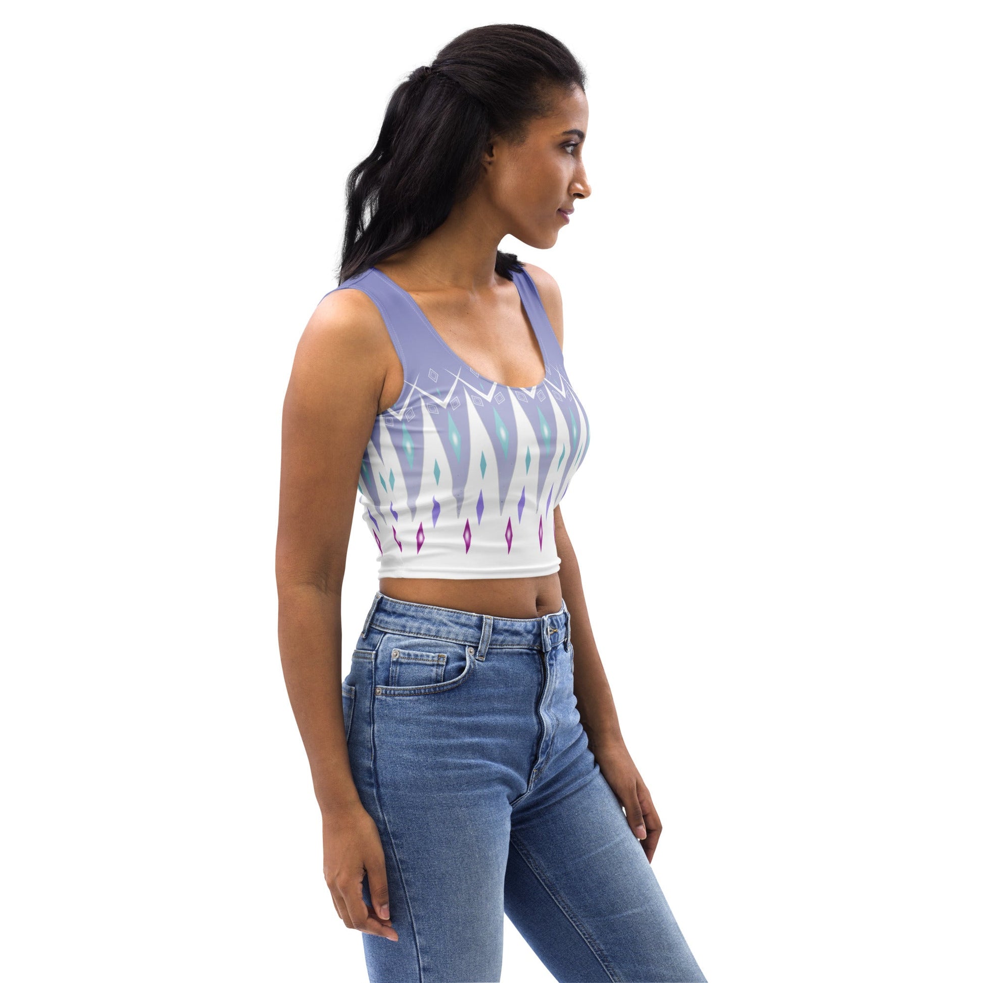 Elsa Frozen Crop Top adult disneyadult elsa costumedisney crop top#tag4##tag5##tag6#