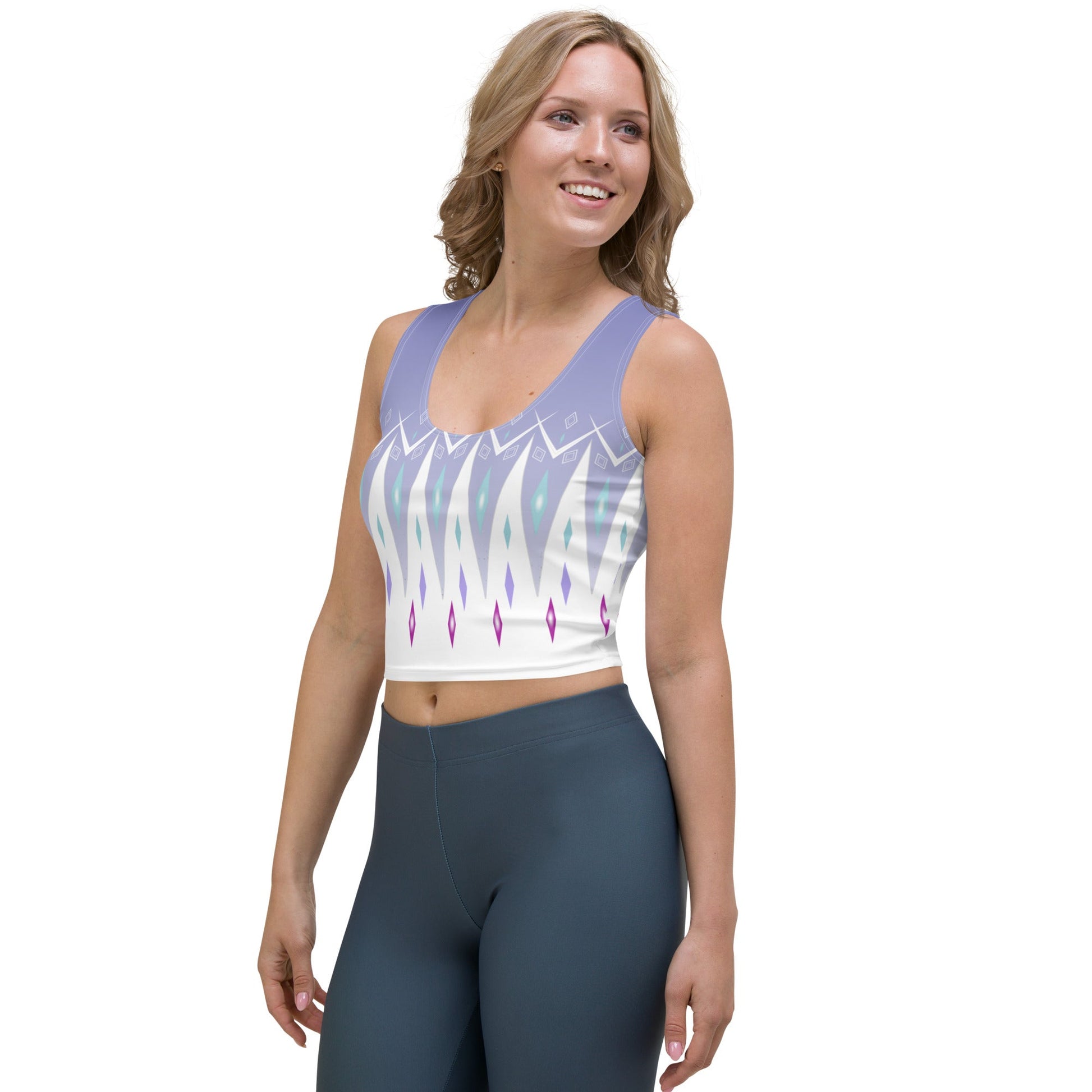 Elsa Frozen Crop Top adult disneyadult elsa costumedisney crop top#tag4##tag5##tag6#