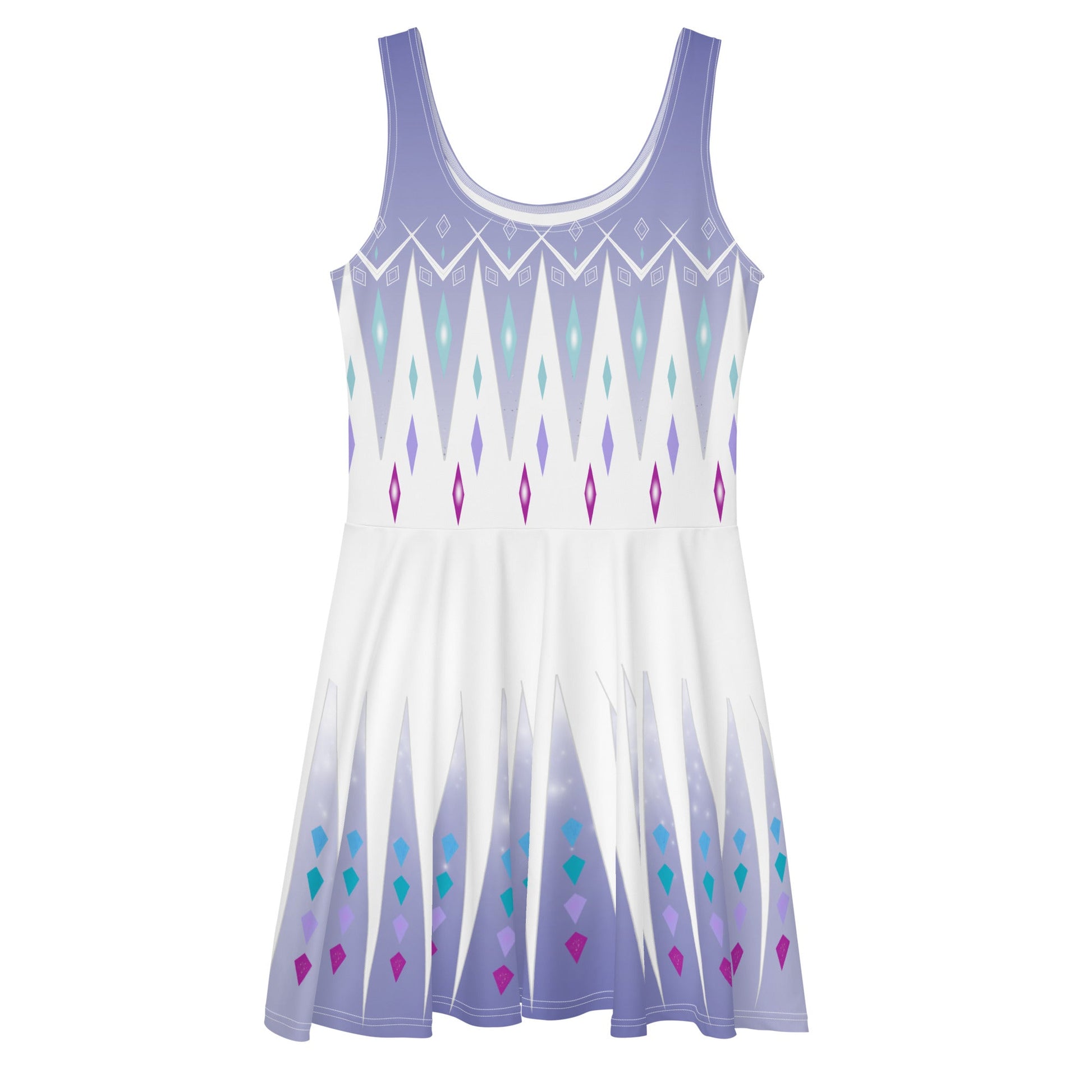 elsa skater dress Women's Elsa Inspired Skater Dress