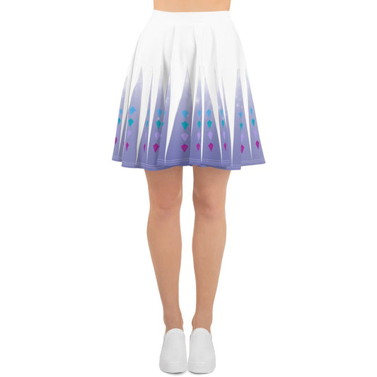 Elsa Frozen Skater Skirt adult elsa costumedisney dressdisney dress with pockets#tag4##tag5##tag6#