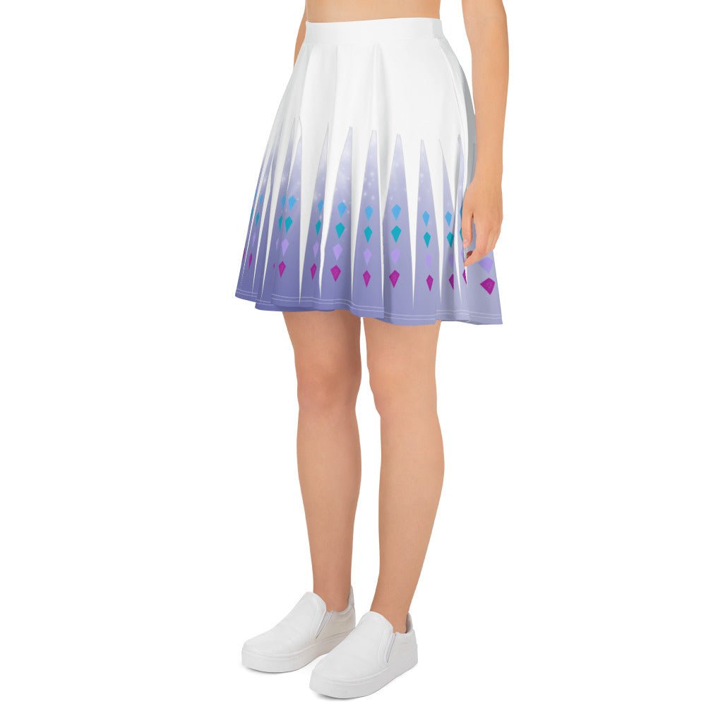 Elsa Frozen Skater Skirt adult elsa costumedisney dressdisney dress with pockets#tag4##tag5##tag6#